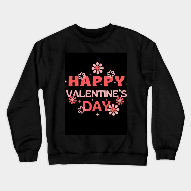 Happy Valentines Day Crewneck Sweatshirt by milicab